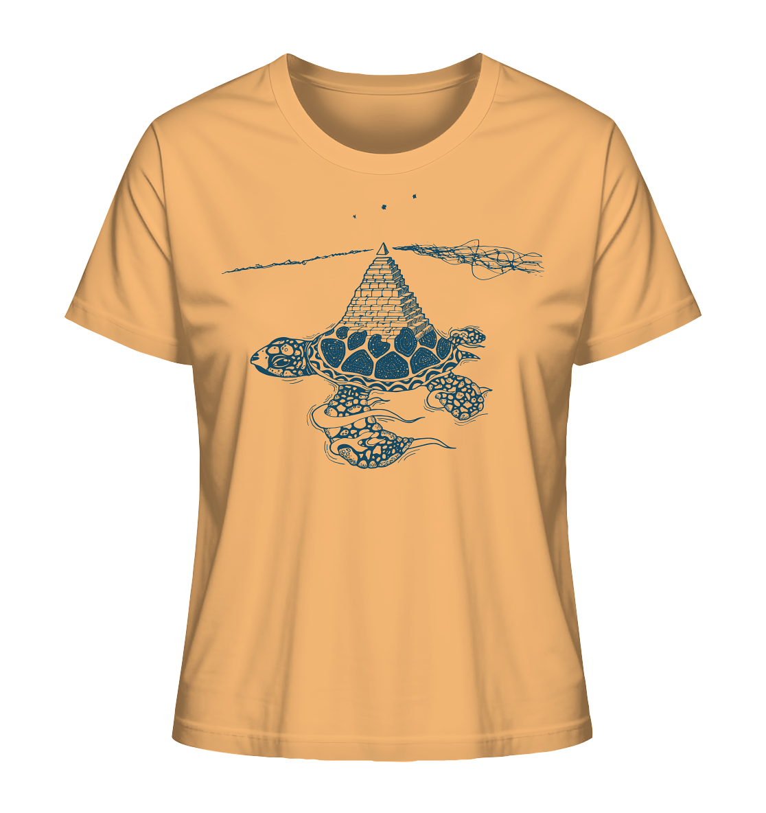 Schildkröte Pyramide – Fairtrade Bio-Shirt für deine nachhaltige Archäologie - Damen Organic Shirt