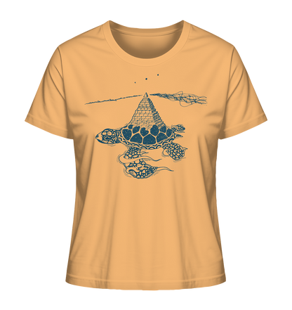 Schildkröte Pyramide – Fairtrade Bio-Shirt für deine nachhaltige Archäologie - Damen Organic Shirt