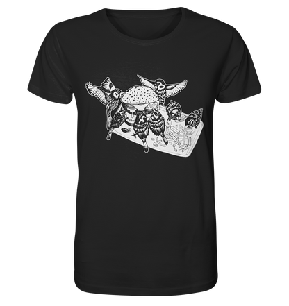 Birds in the City -  fairtrade Bio-Shirt für deinen nachhaltigen Hunger - Herren Organic Shirt - Fastfood Vögel