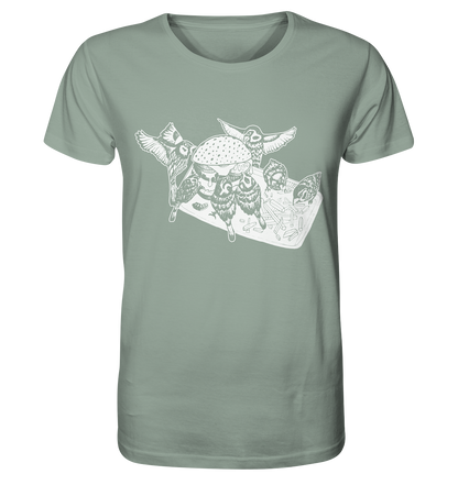 Birds in the City -  fairtrade Bio-Shirt für deinen nachhaltigen Hunger - Herren Organic Shirt - Fastfood Vögel
