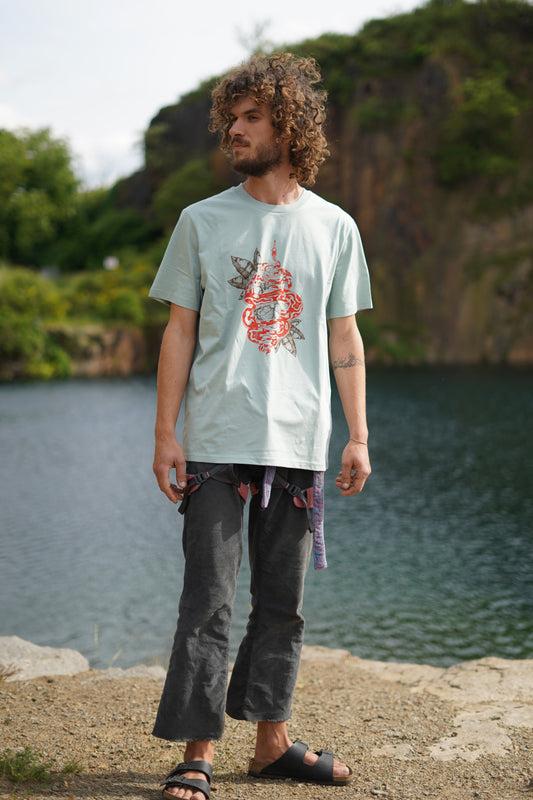 Das Jahr der Schlange - sei wild und erlange Erkenntnis - Fairtrade Bio-tshirt Herren